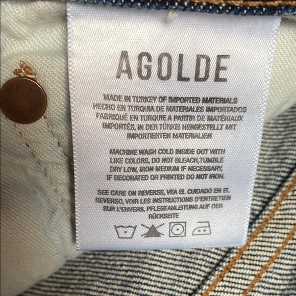 Agolde Harper Mid Rise Wide Leg Jeans Size 29 - Picture 9 of 14